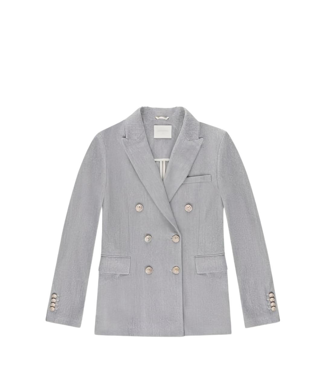 CIRCOLO 1901 Голубой жакет/пиджак, фото 3