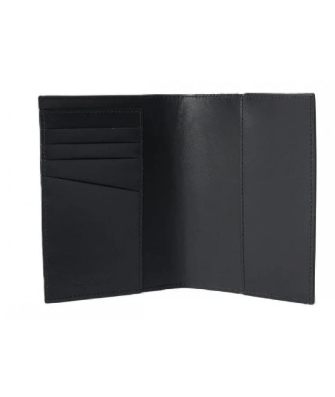 OFF-WHITE Черная кожаная папка для документов, фото 2