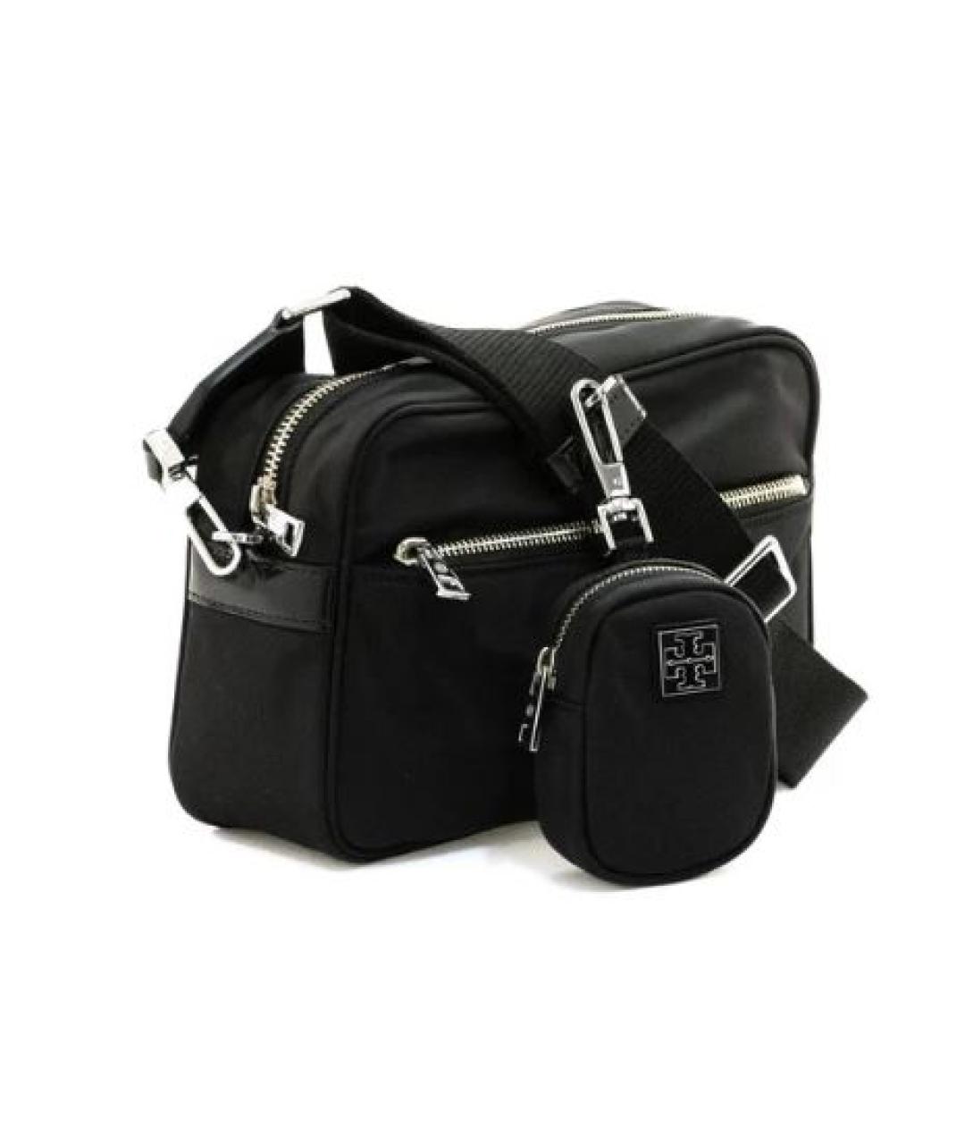 TORY BURCH Черная тканевая сумка через плечо, фото 2