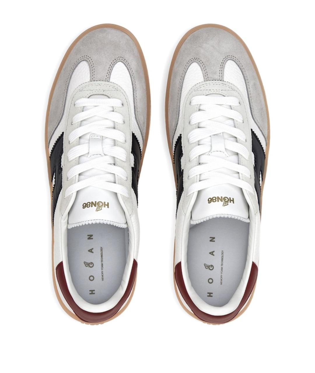 HOGAN Мульти кожаные низкие кроссовки / кеды, фото 3