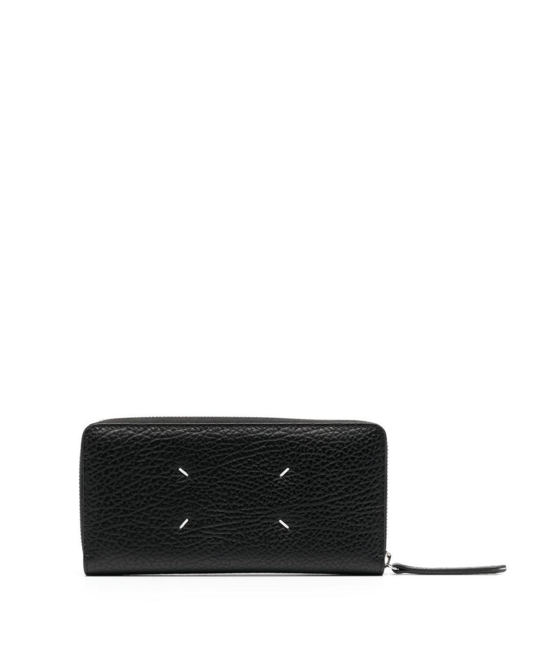 MAISON MARGIELA Черный кожаный кошелек, фото 2
