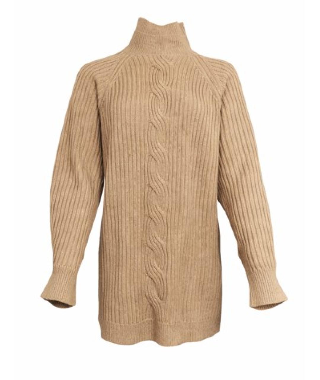 MAX MARA Бежевый шерстяной джемпер / свитер, фото 1