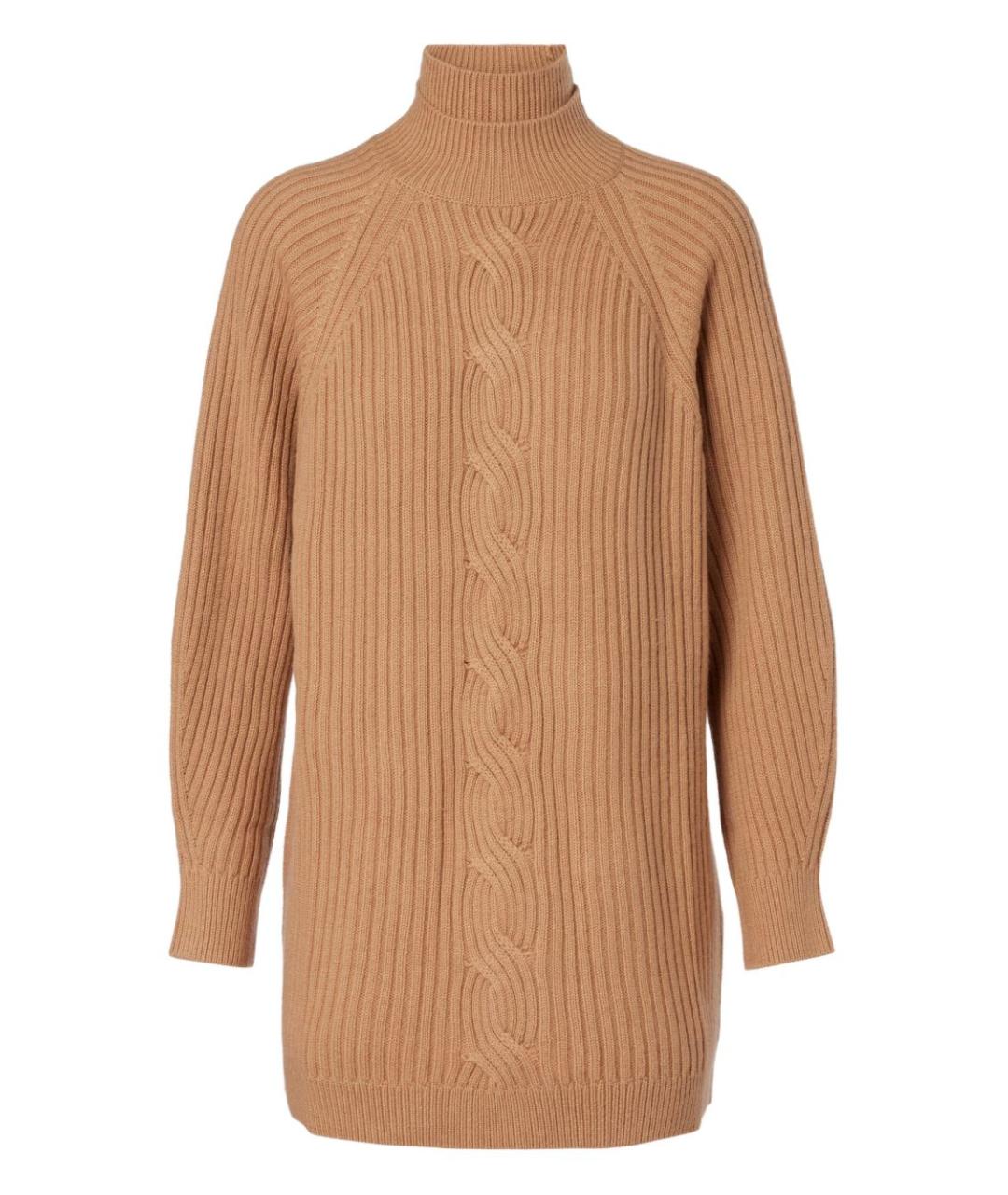 MAX MARA Бежевый шерстяной джемпер / свитер, фото 3