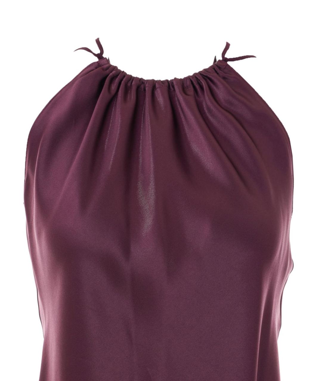 PINKO Бордовая полиэстеровая майка, фото 3