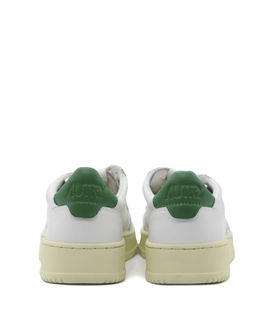 AUTRY Белые кожаные низкие кроссовки / кеды, фото 5