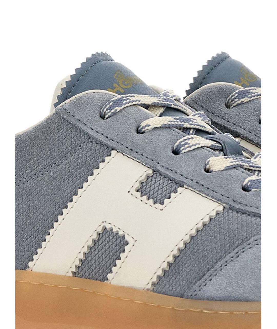 HOGAN Голубые замшевые кеды, фото 5