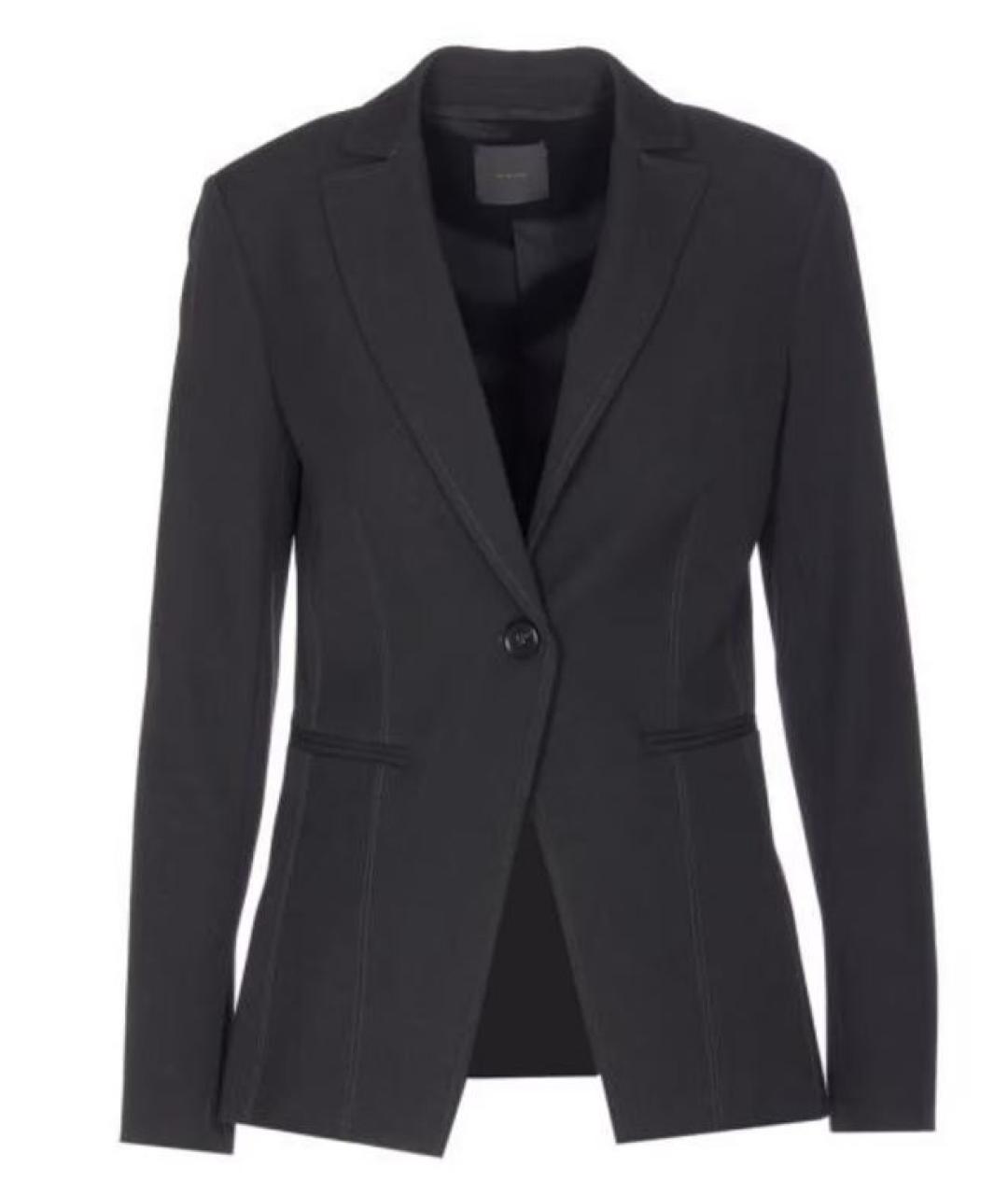 PINKO Черный полиэстеровый жакет/пиджак, фото 1