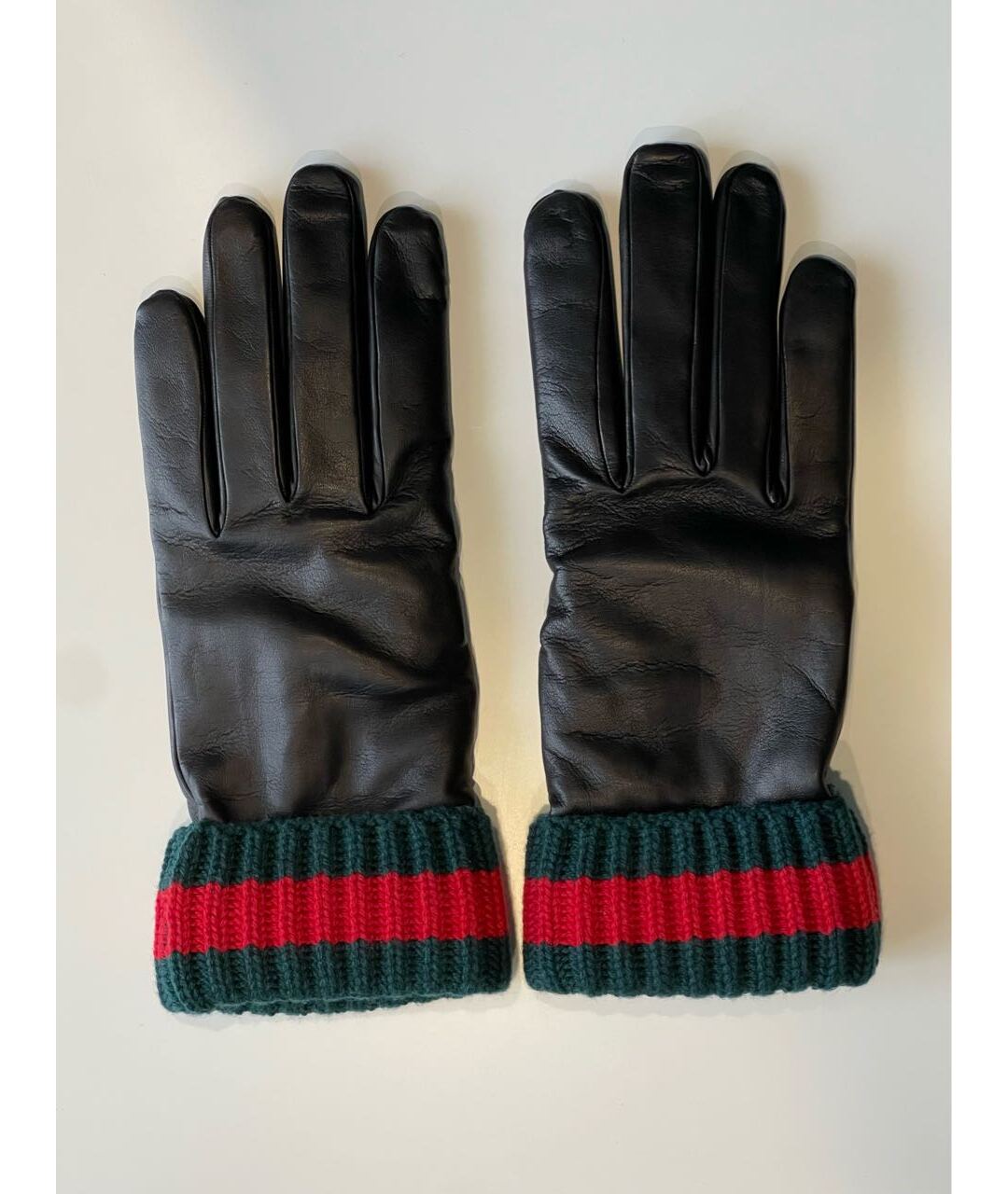 GUCCI Черные кожаные перчатки, фото 9