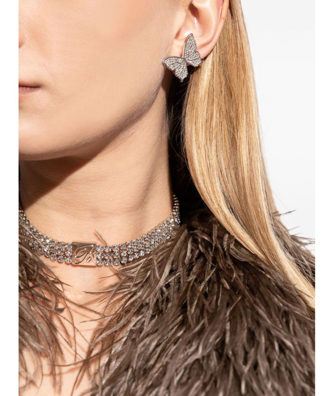 BLUMARINE Серебряные металлические серьги, фото 2