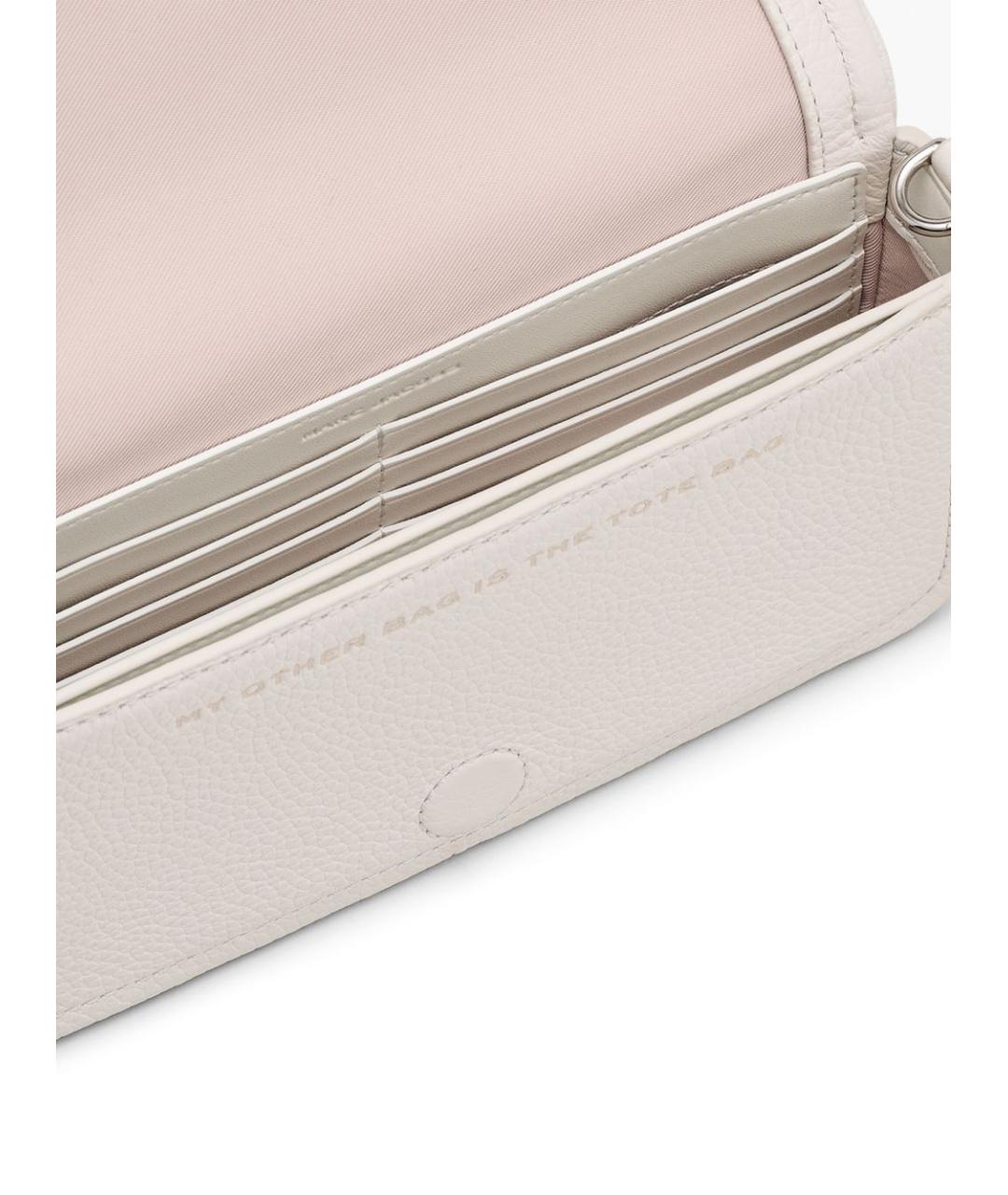 MARC JACOBS Белая кожаная сумка через плечо, фото 2