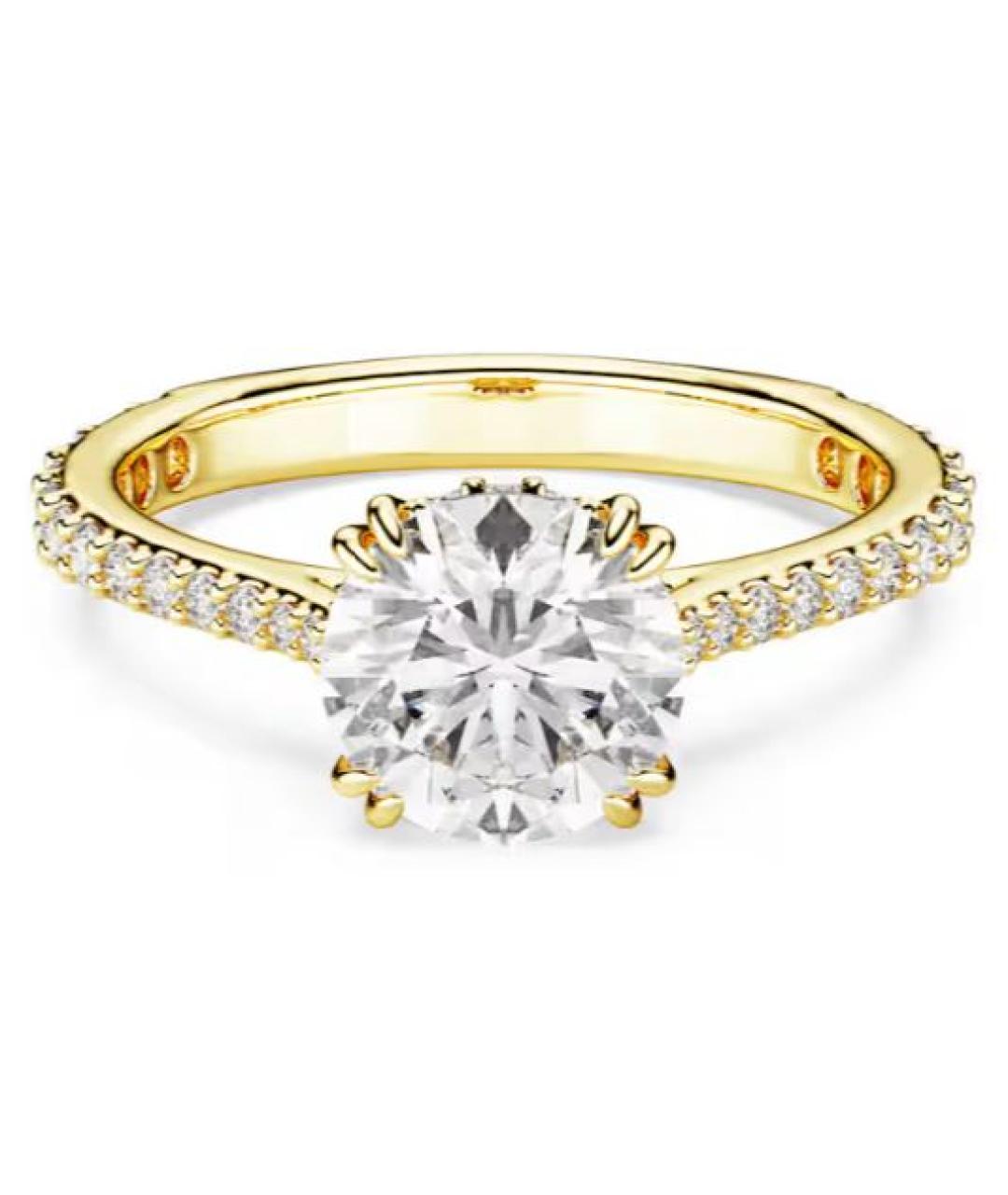 SWAROVSKI Золотое металлическое кольцо, фото 1