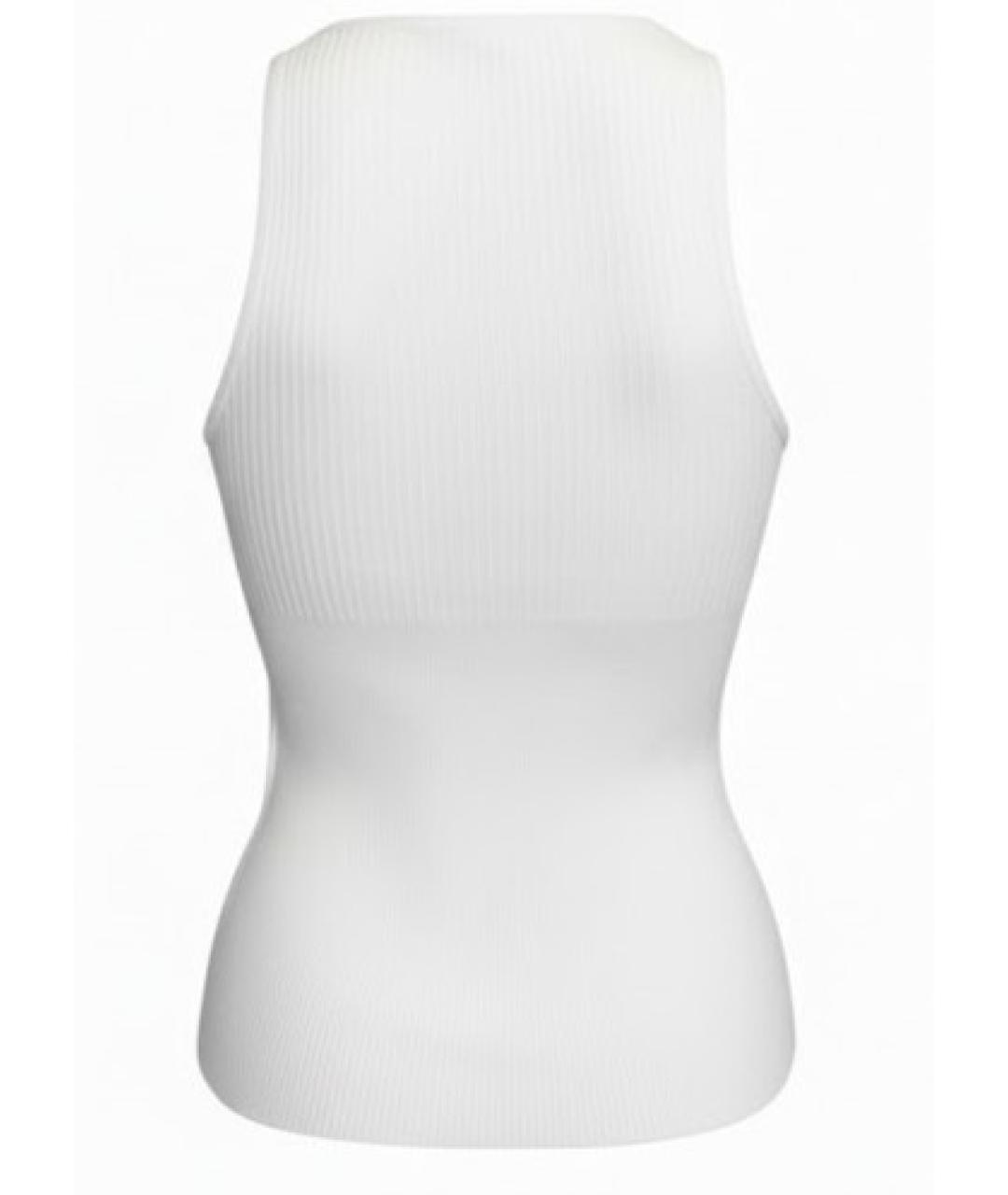 MAX MARA Белая вискозная майка, фото 2