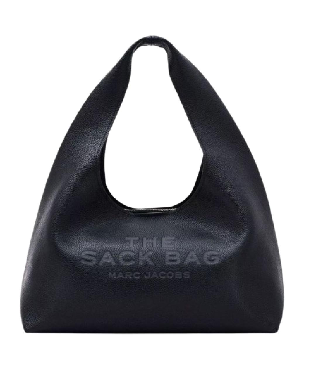 MARC JACOBS Черная кожаная сумка с короткими ручками, фото 1