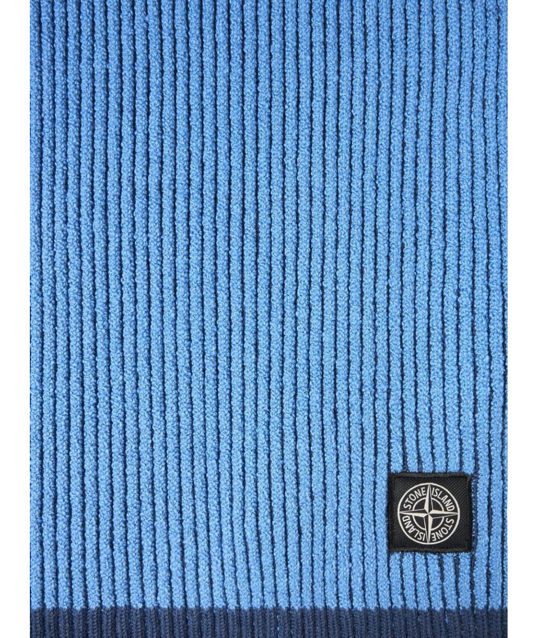STONE ISLAND Синий шарф, фото 5