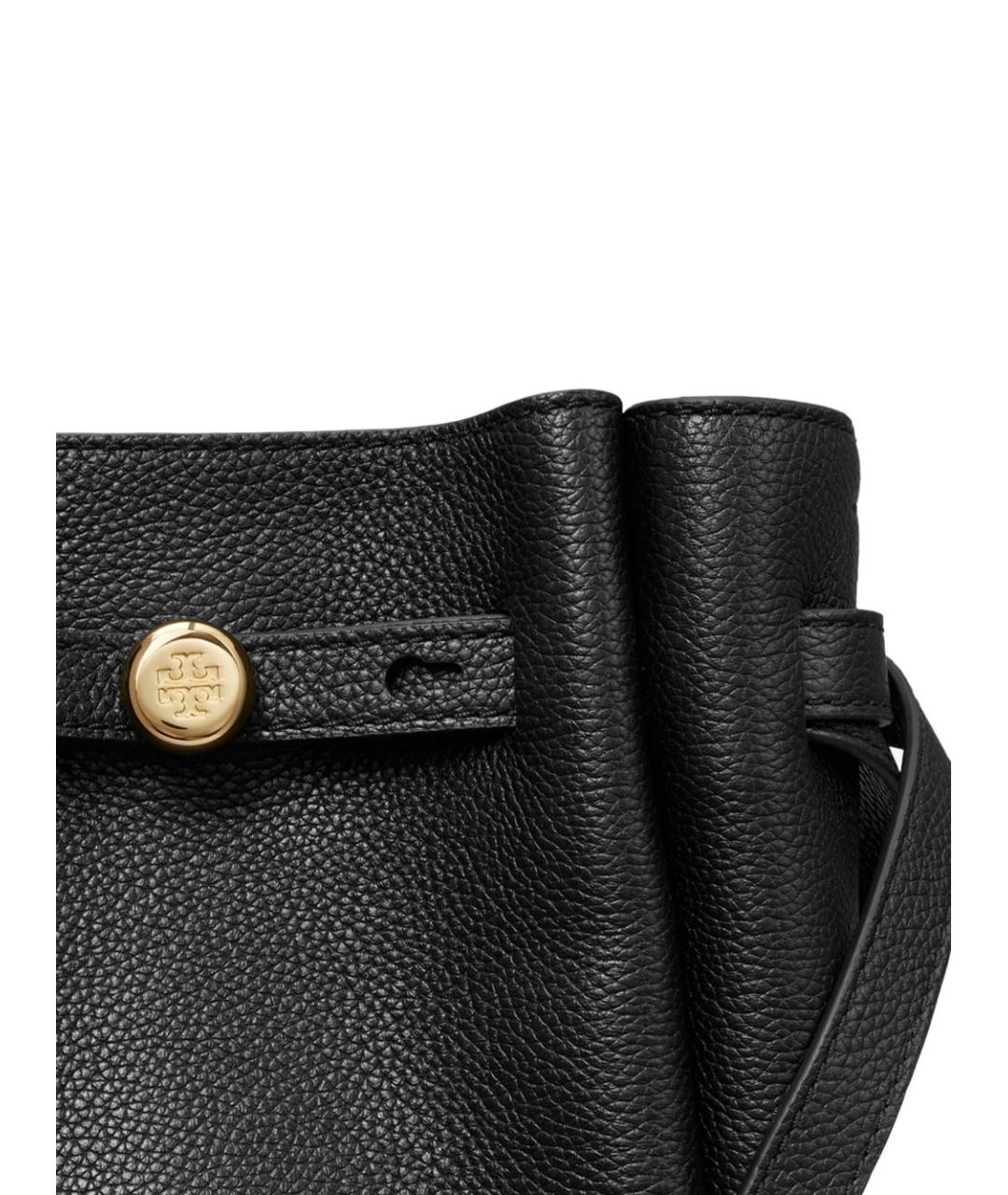 TORY BURCH Черная кожаная сумка через плечо, фото 5