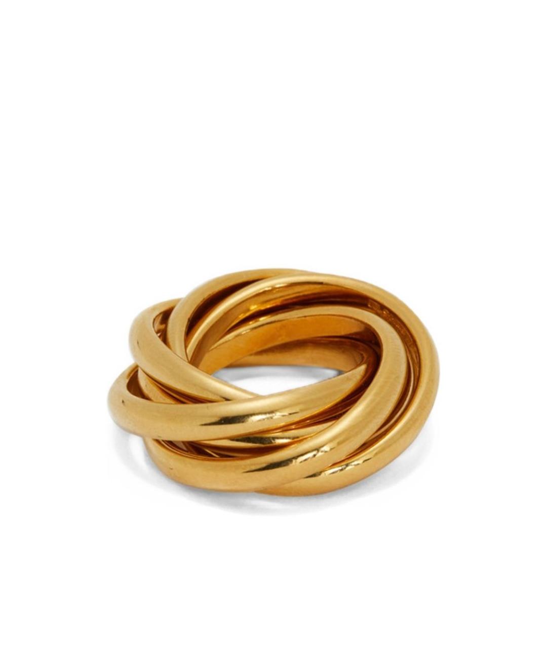 JIL SANDER Золотое металлическое кольцо, фото 1