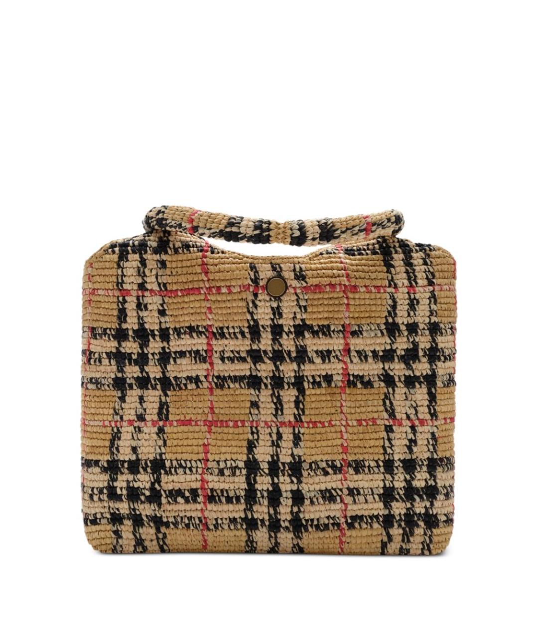 BURBERRY Бежевая сумка с короткими ручками, фото 1