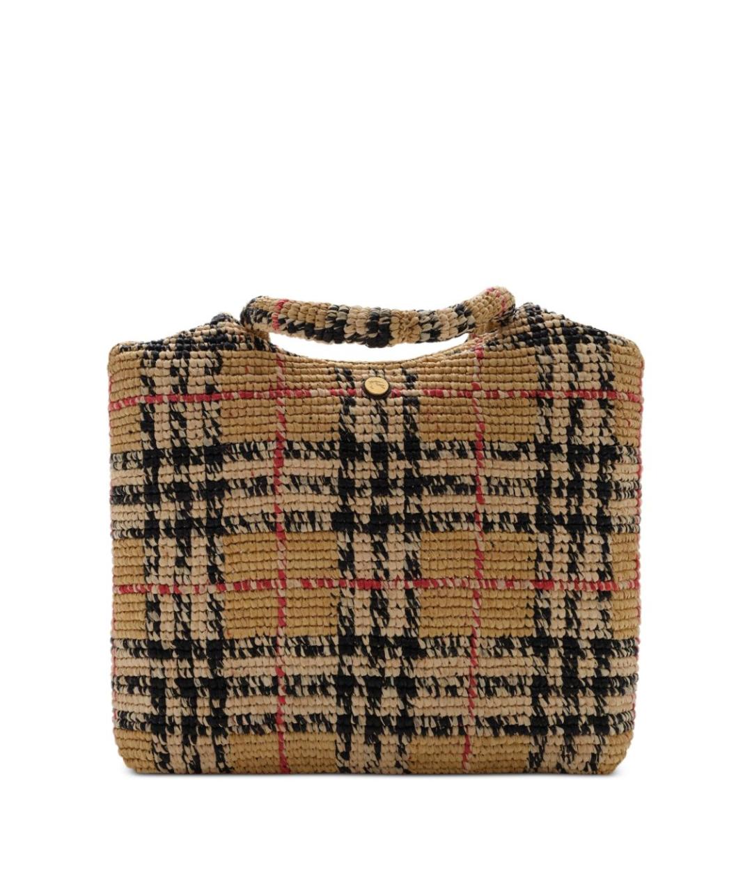 BURBERRY Бежевая сумка с короткими ручками, фото 2