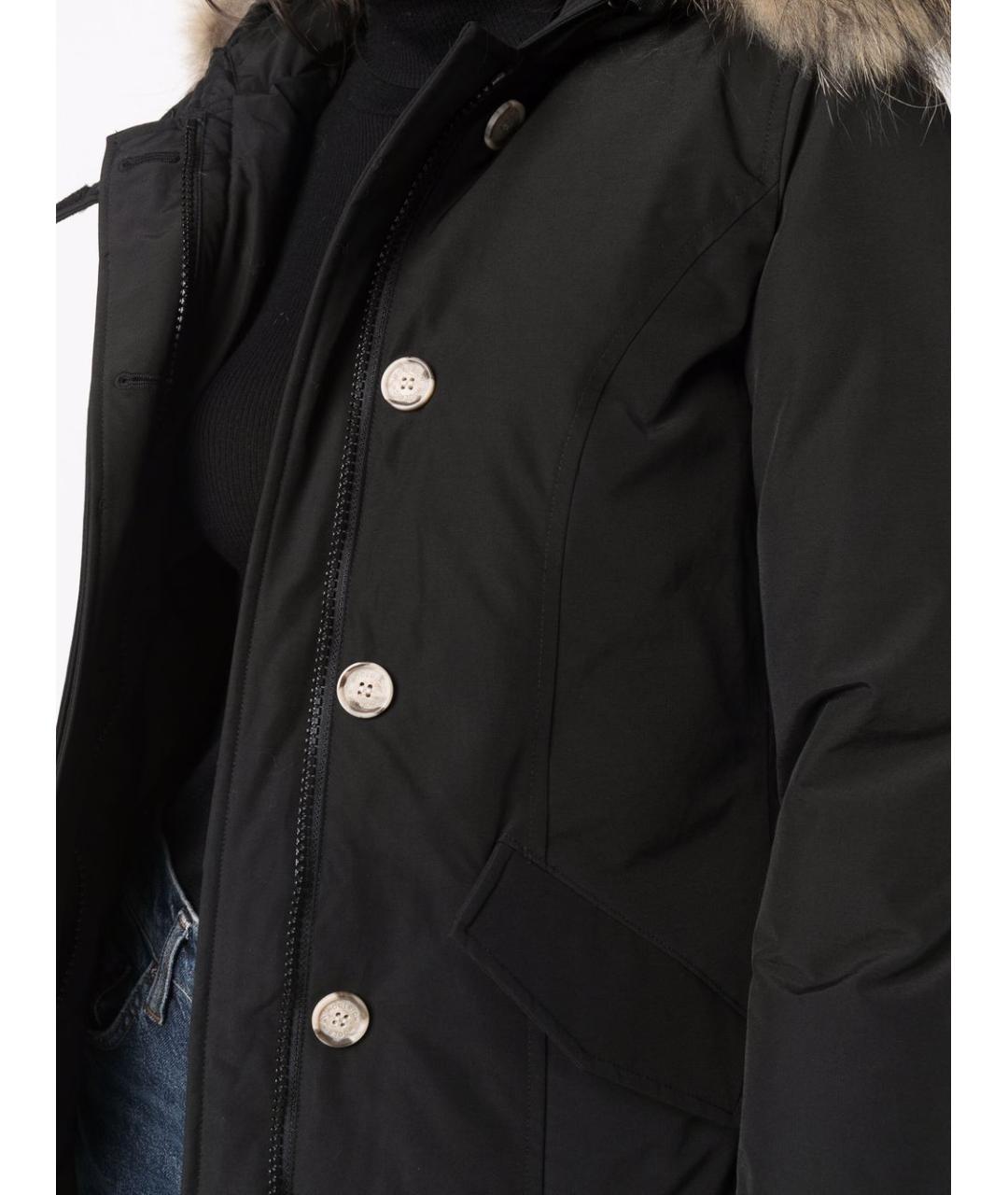 WOOLRICH Черная хлопковая парка, фото 4