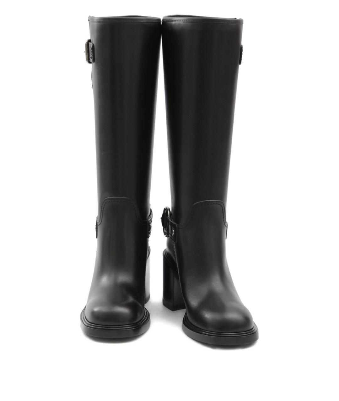 GUCCI Черные кожаные сапоги, фото 5