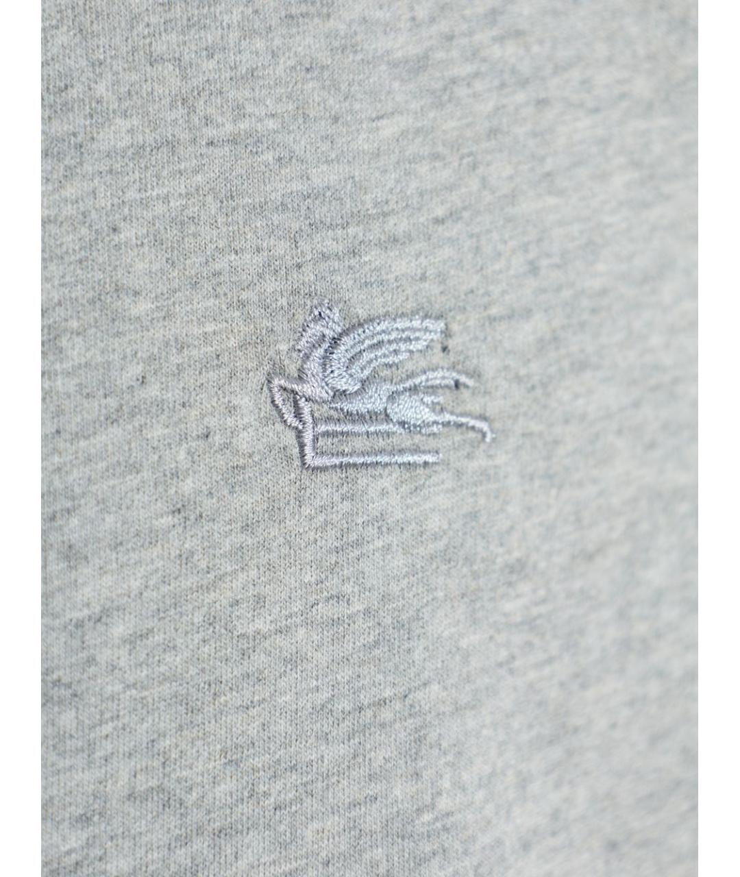 ETRO Серая хлопковая футболка, фото 2