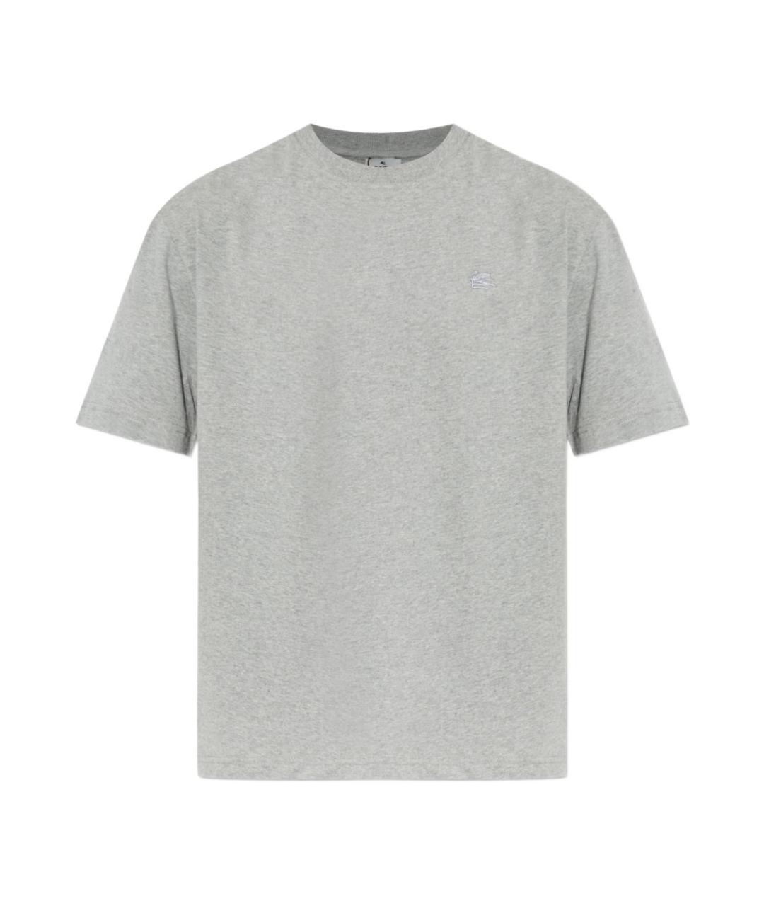 ETRO Серая хлопковая футболка, фото 1