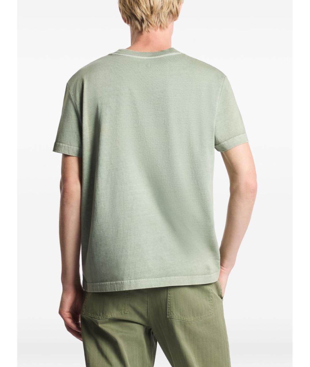 FAY Зеленая хлопковая футболка, фото 3