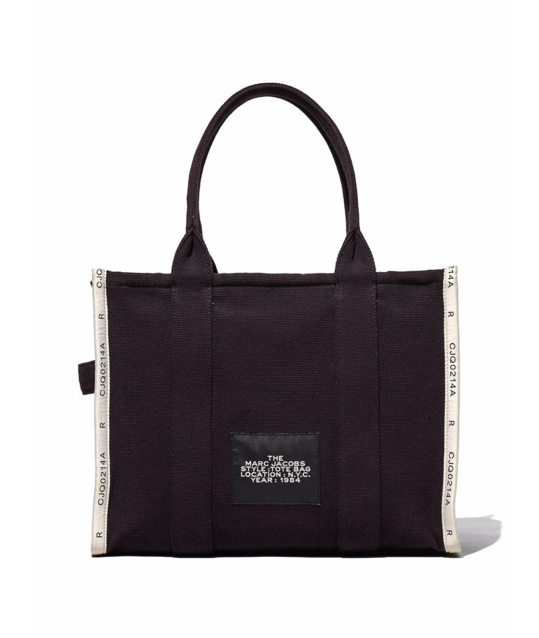 MARC JACOBS Черная тканевая сумка тоут, фото 4