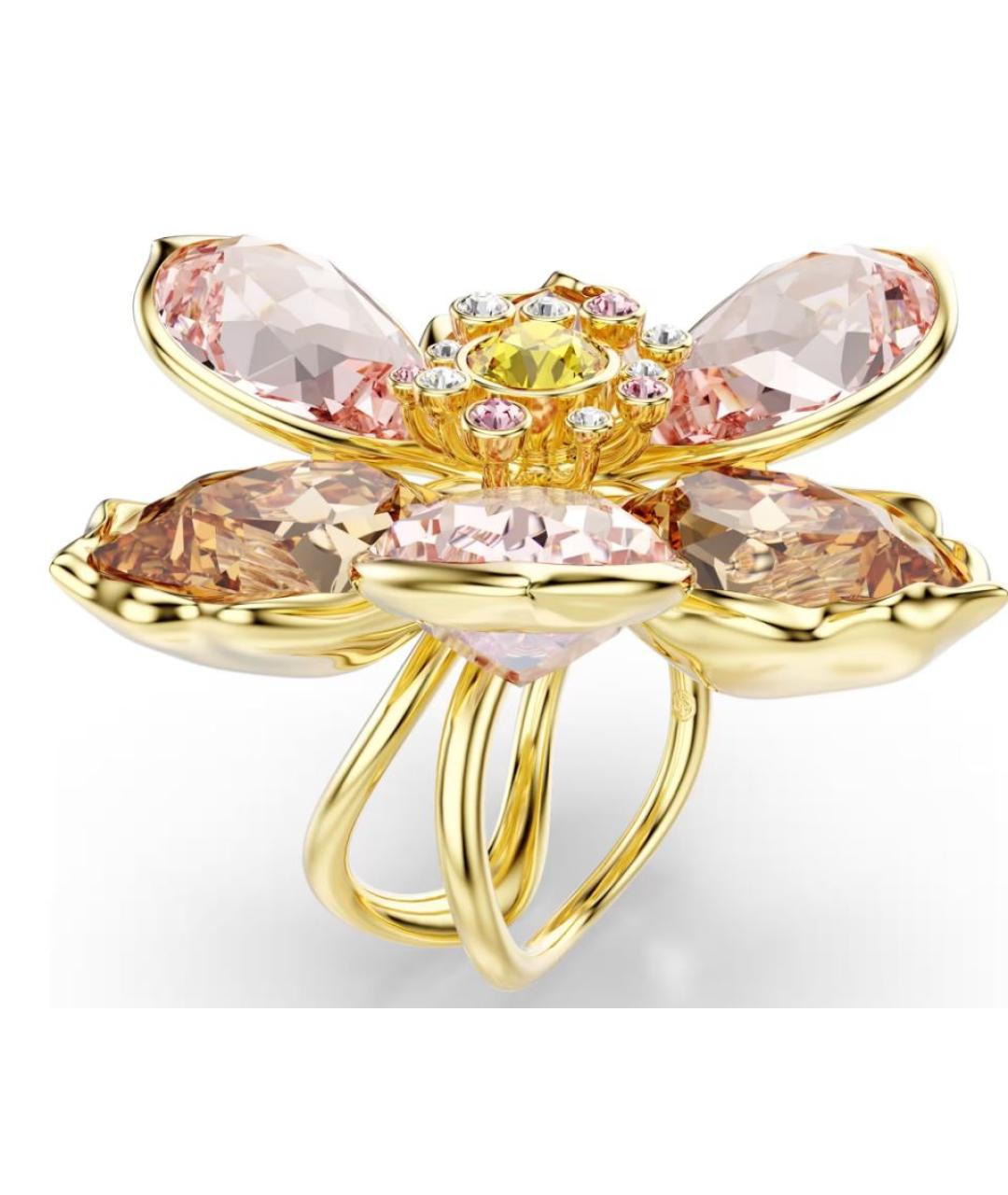 SWAROVSKI Золотое металлическое кольцо, фото 1