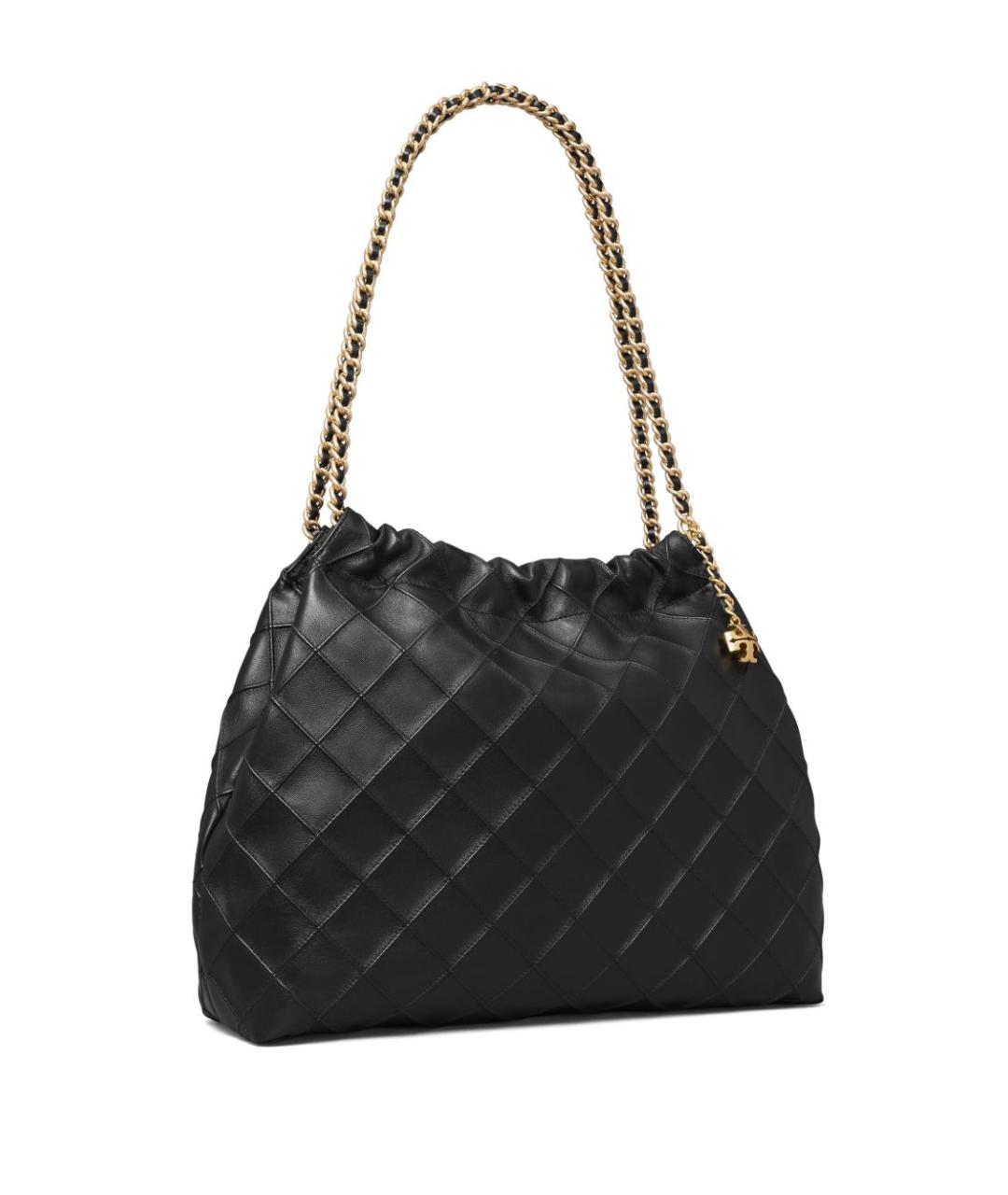 TORY BURCH Черная сумка тоут из искусственной кожи, фото 4