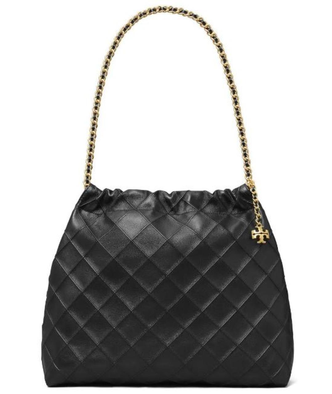 TORY BURCH Черная сумка тоут из искусственной кожи, фото 1