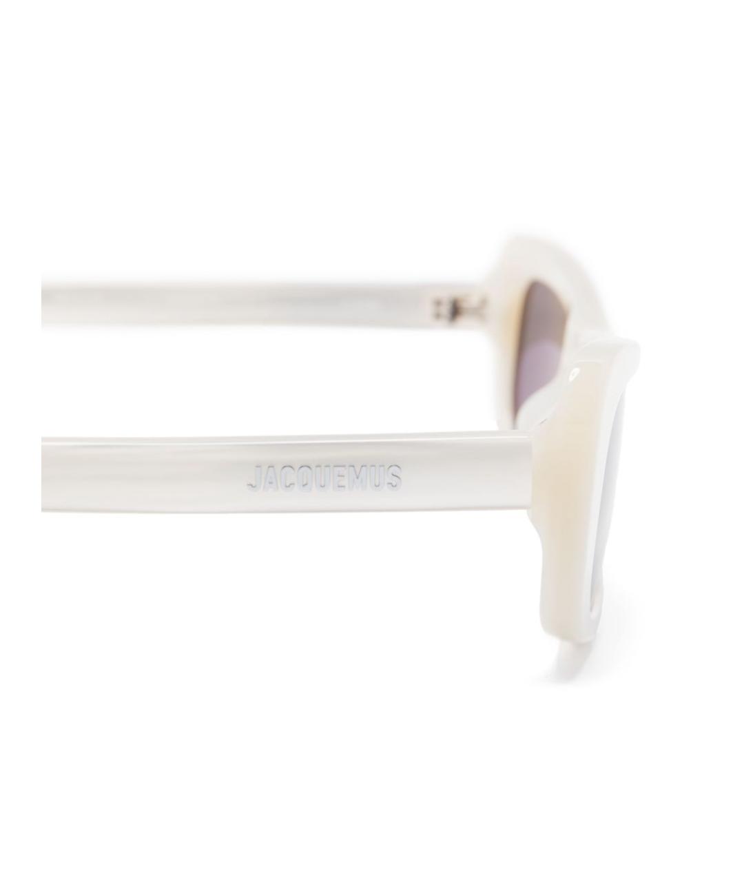 JACQUEMUS Белые солнцезащитные очки, фото 2