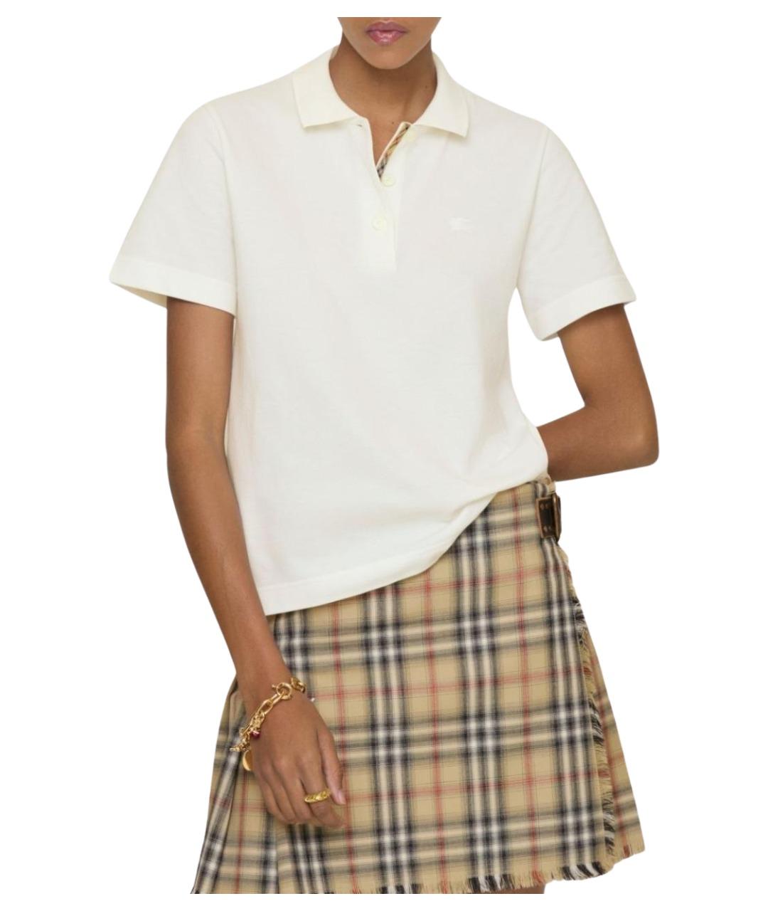 BURBERRY Белая футболка, фото 2