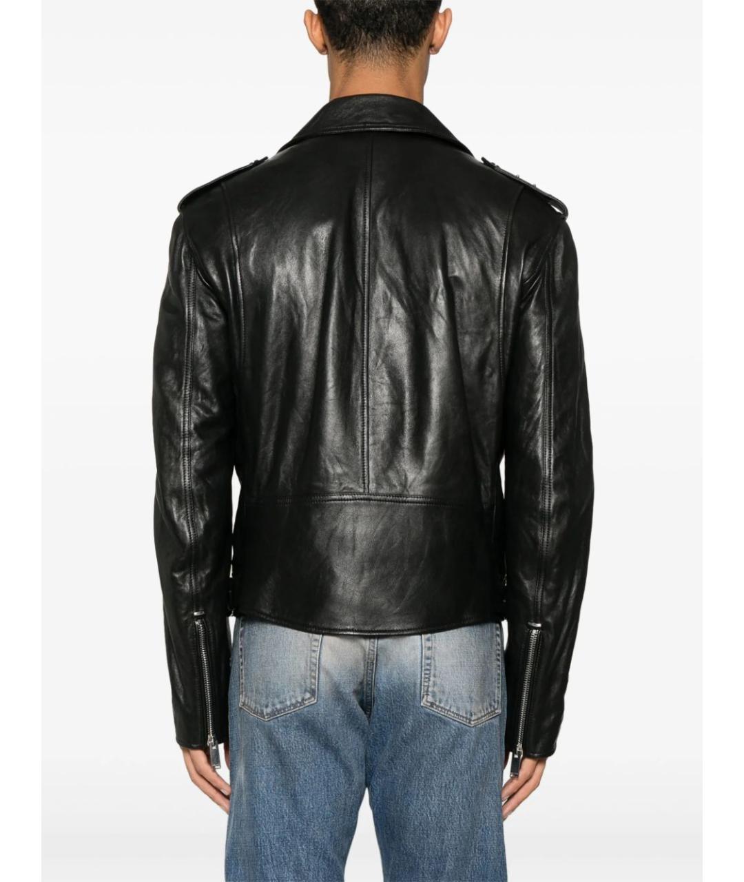 ALEXANDER MCQUEEN Черная кожаная куртка, фото 7