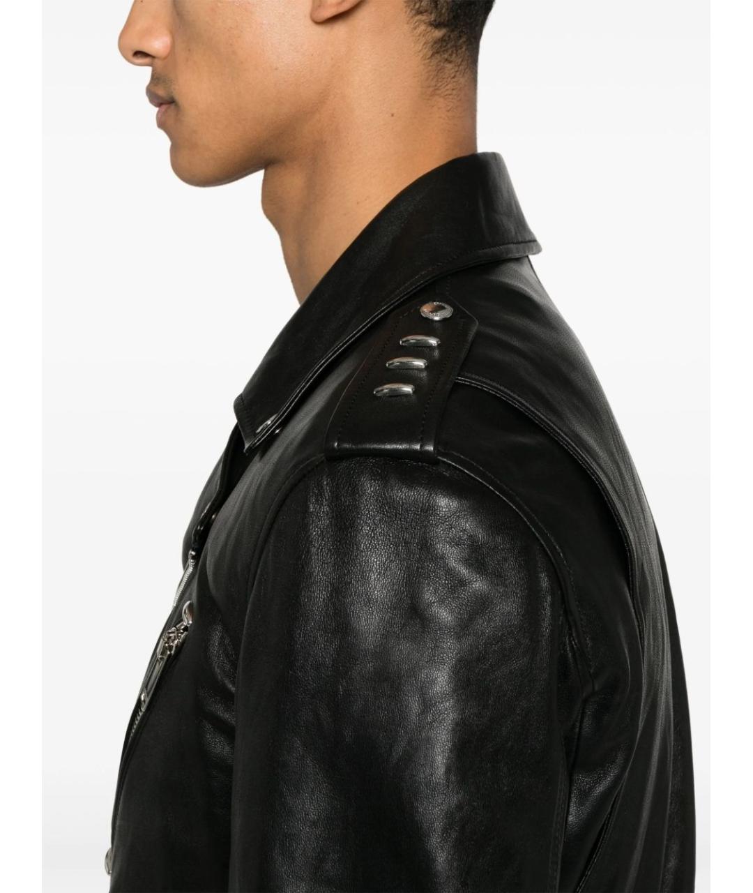 ALEXANDER MCQUEEN Черная кожаная куртка, фото 5