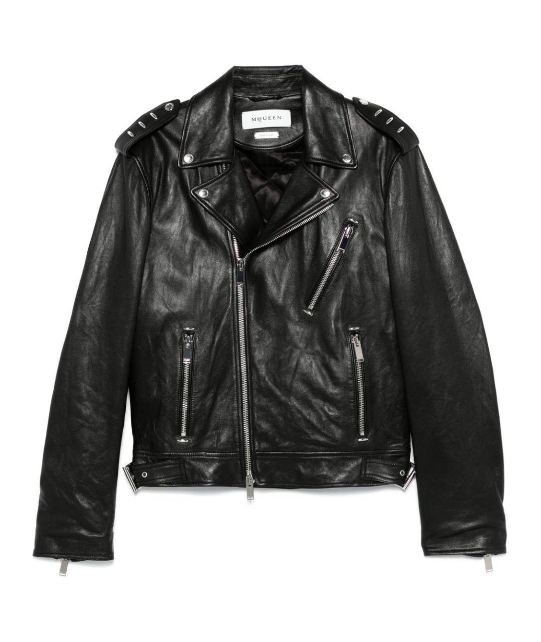 ALEXANDER MCQUEEN Черная кожаная куртка, фото 2