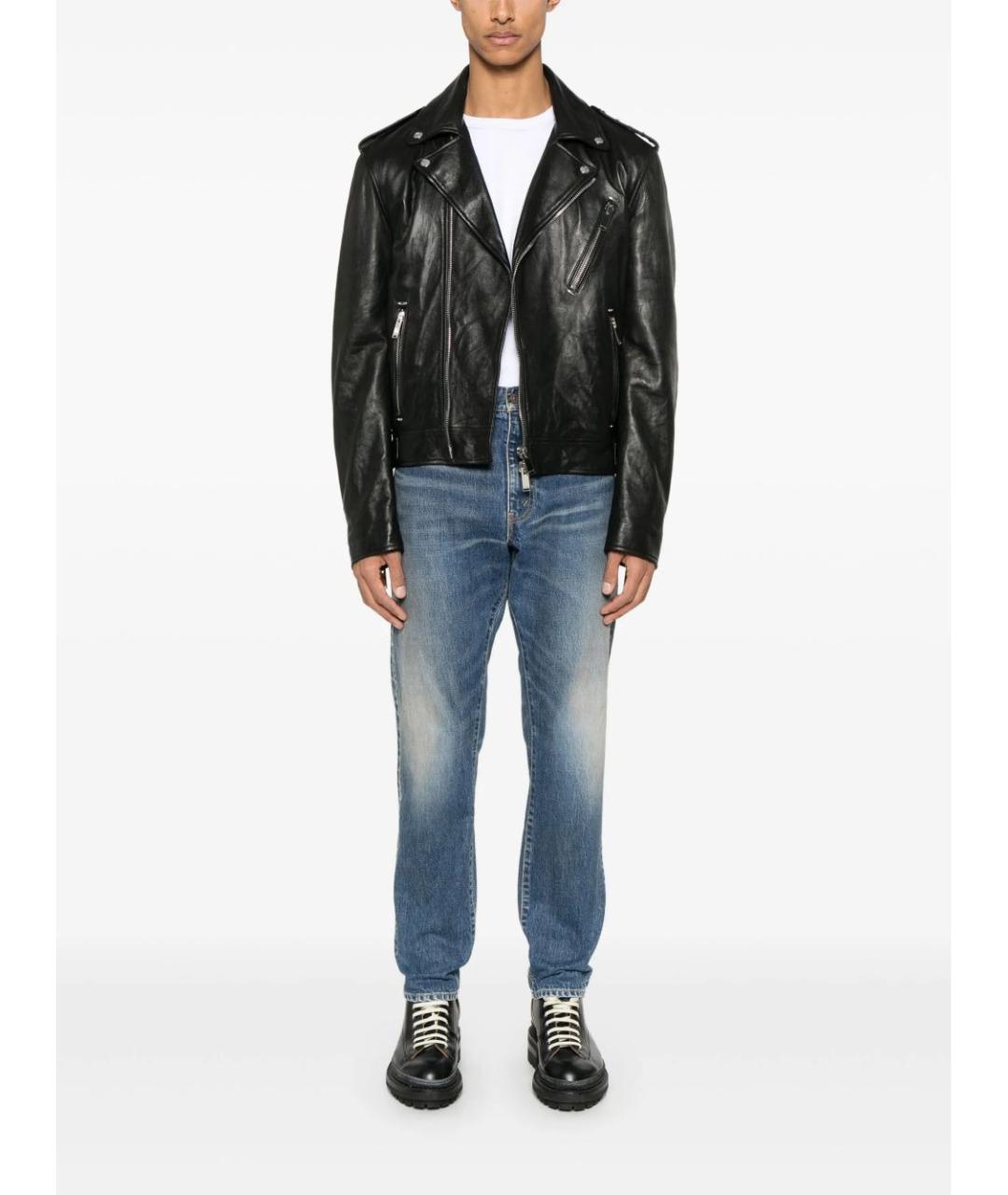 ALEXANDER MCQUEEN Черная кожаная куртка, фото 9