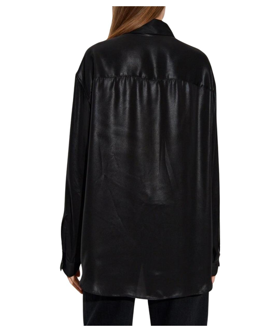 DIESEL Черная полиэстеровая рубашка, фото 4