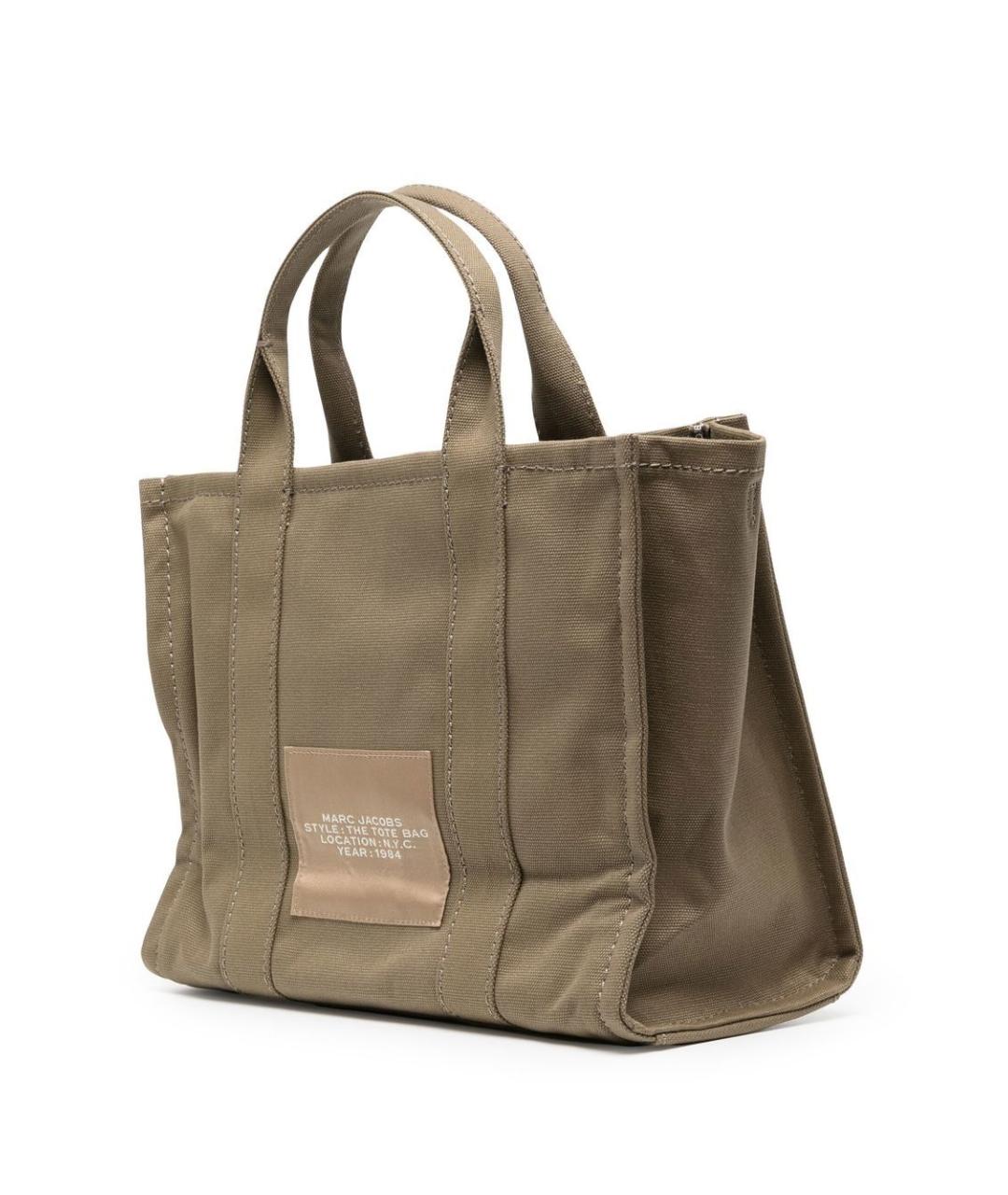 MARC JACOBS Хаки тканевая сумка тоут, фото 3