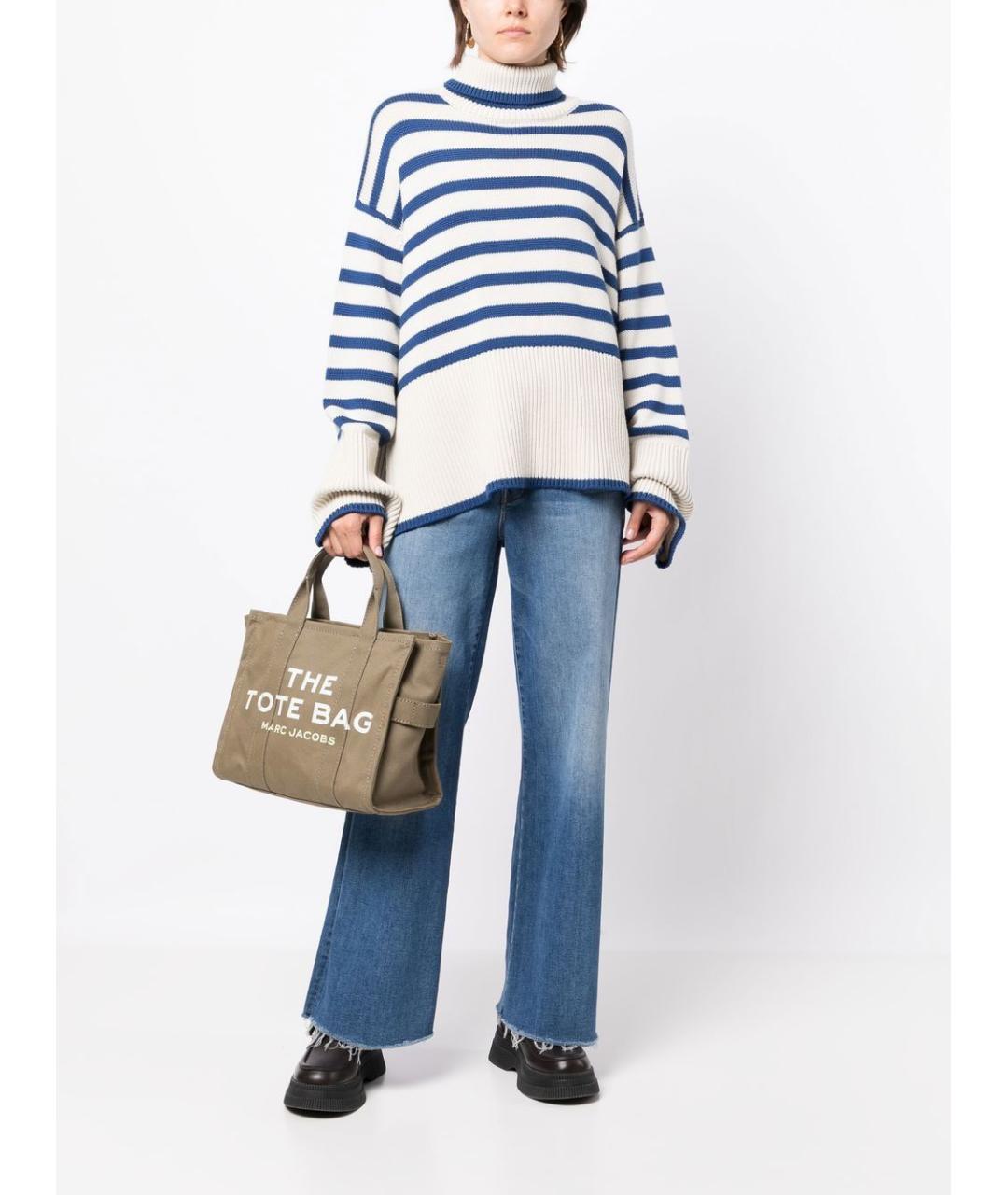 MARC JACOBS Хаки тканевая сумка тоут, фото 2