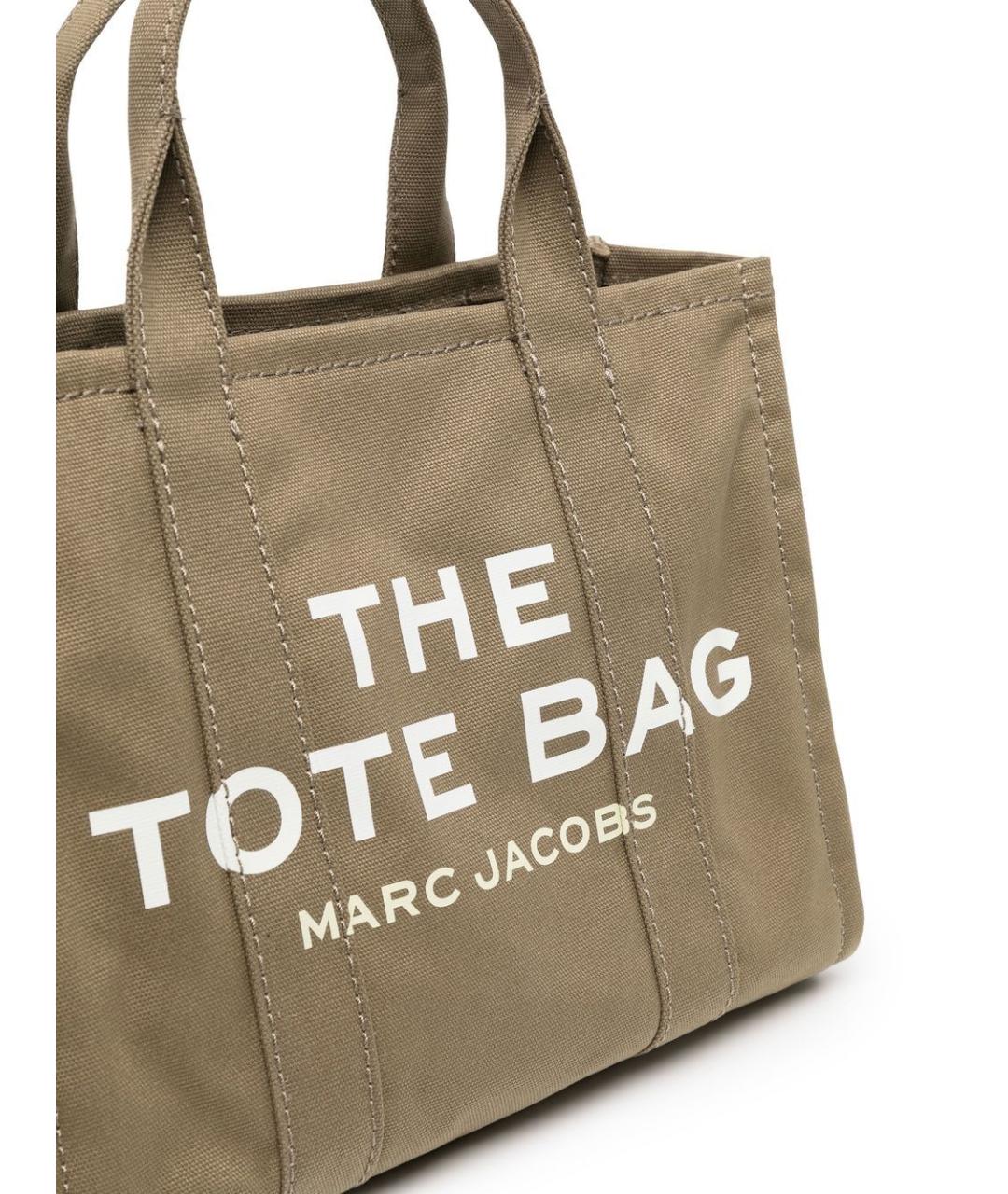 MARC JACOBS Хаки тканевая сумка тоут, фото 5