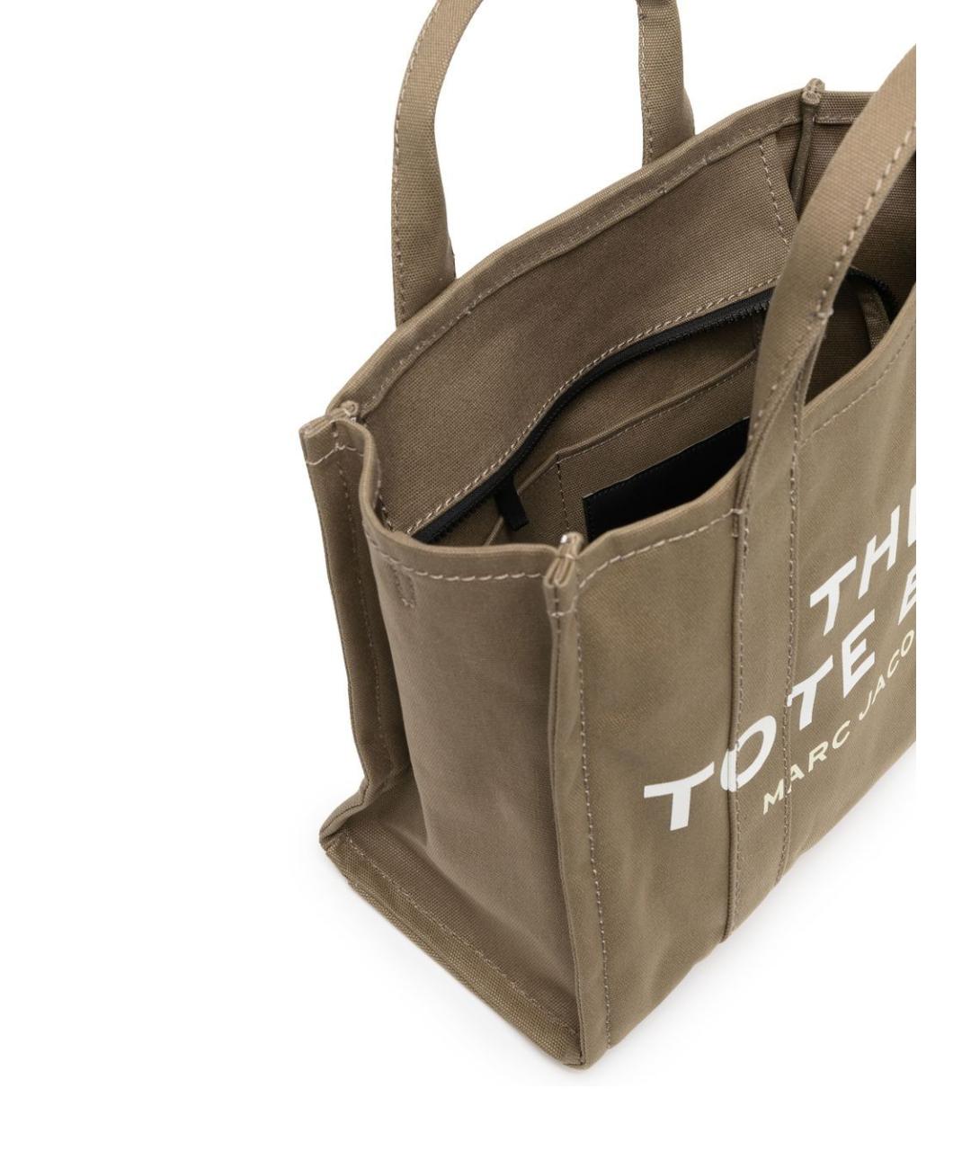 MARC JACOBS Хаки тканевая сумка тоут, фото 4