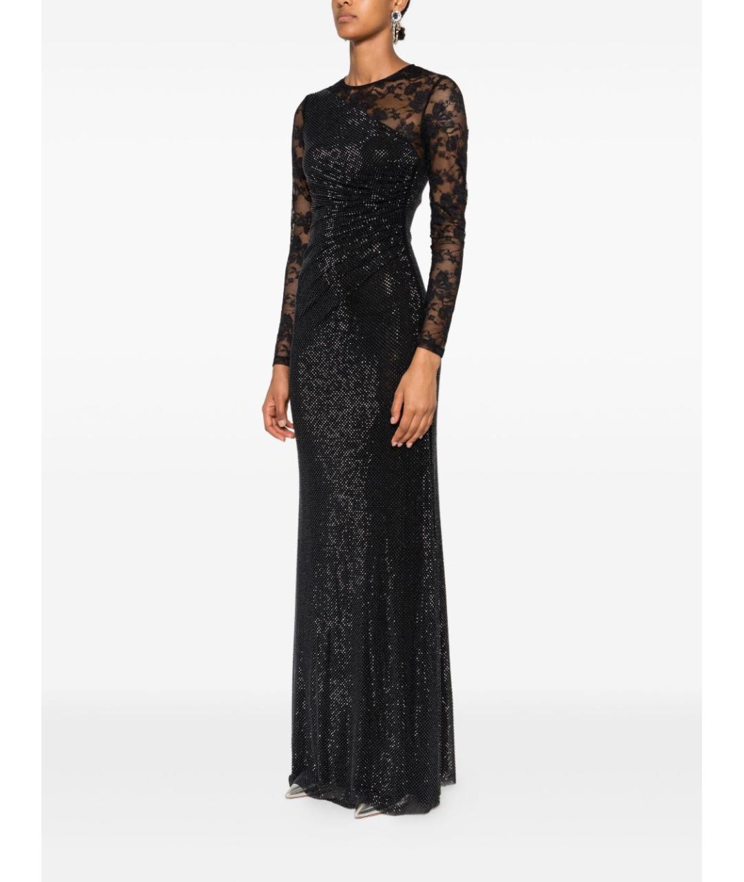 SELF-PORTRAIT Черное полиэстеровое вечернее платье, фото 3