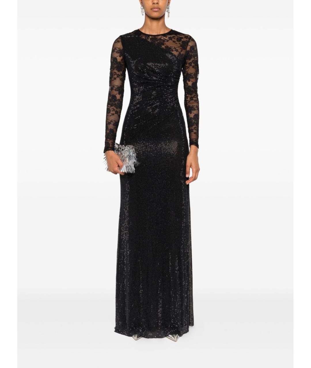 SELF-PORTRAIT Черное полиэстеровое вечернее платье, фото 2