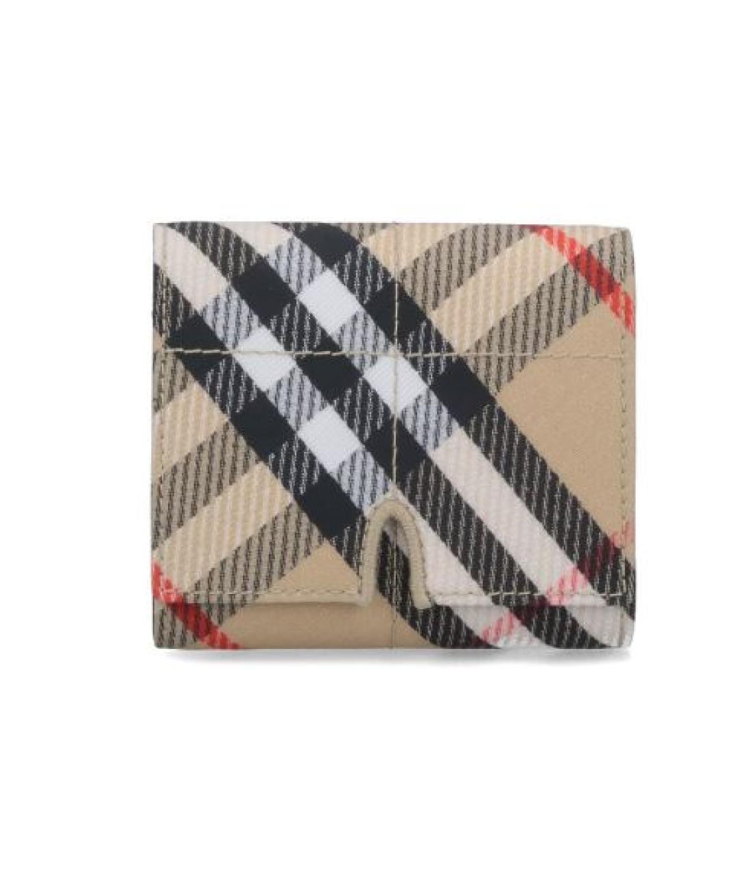 BURBERRY Бежевый полиуретановый кошелек, фото 1