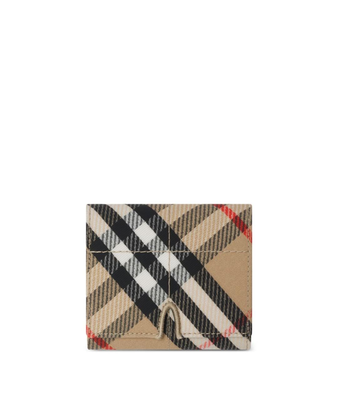 BURBERRY Бежевый полиуретановый кошелек, фото 5