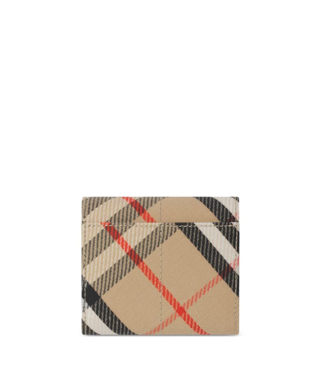 BURBERRY Бежевый полиуретановый кошелек, фото 4