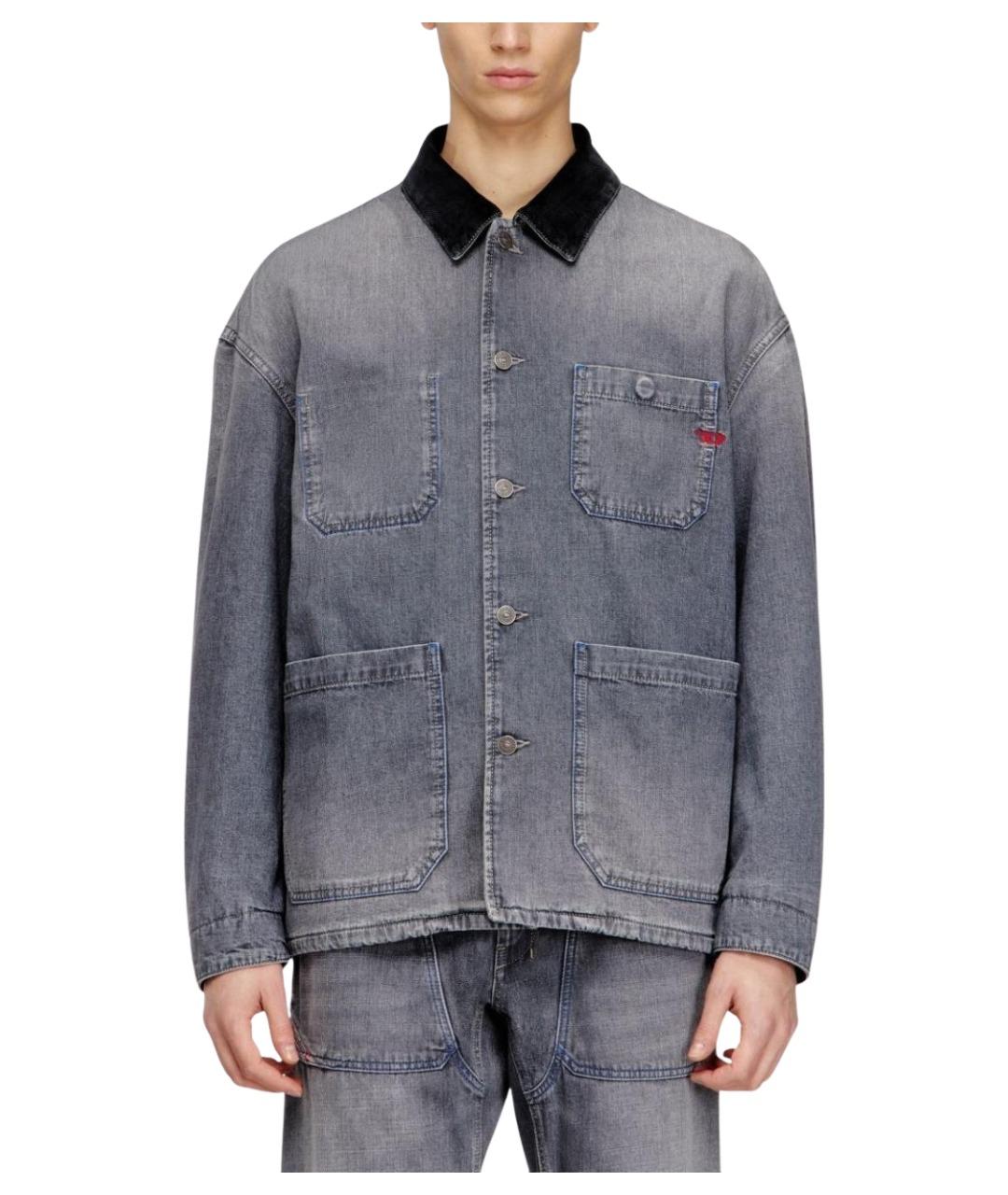 DIESEL Серый хлопковый джемпер / свитер, фото 4