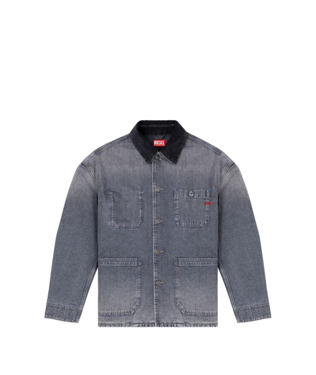 DIESEL Серый хлопковый джемпер / свитер, фото 1