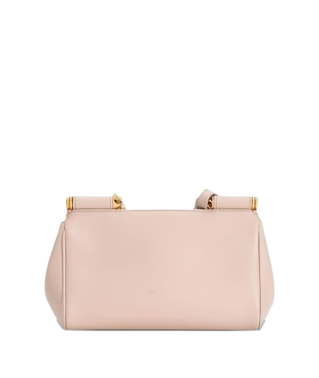 DOLCE&GABBANA Розовая кожаная сумка тоут, фото 4